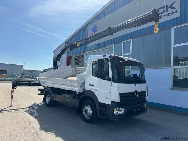 Teherautóra szerelt daru MERCEDES-BENZ 1224 K Atego 2 Seiten Kipper Hiab 078 X Duo