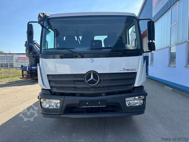 Teherautóra szerelt daru MERCEDES-BENZ 1224 K Atego 2 Seiten Kipper Hiab 078 X Duo