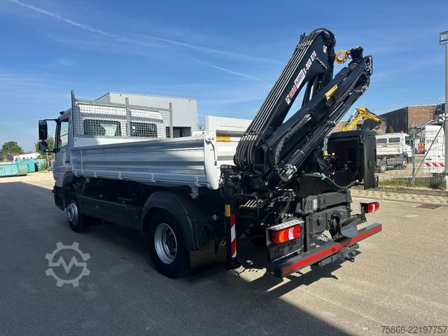Teherautóra szerelt daru MERCEDES-BENZ 1224 K Atego 2 Seiten Kipper Hiab 078 X Duo