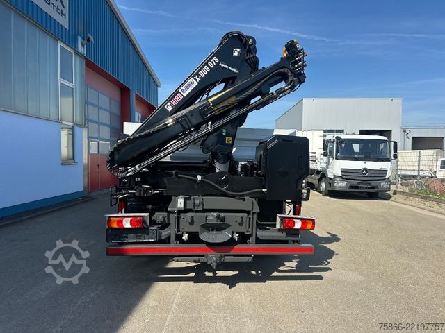 Teherautóra szerelt daru MERCEDES-BENZ 1224 K Atego 2 Seiten Kipper Hiab 078 X Duo