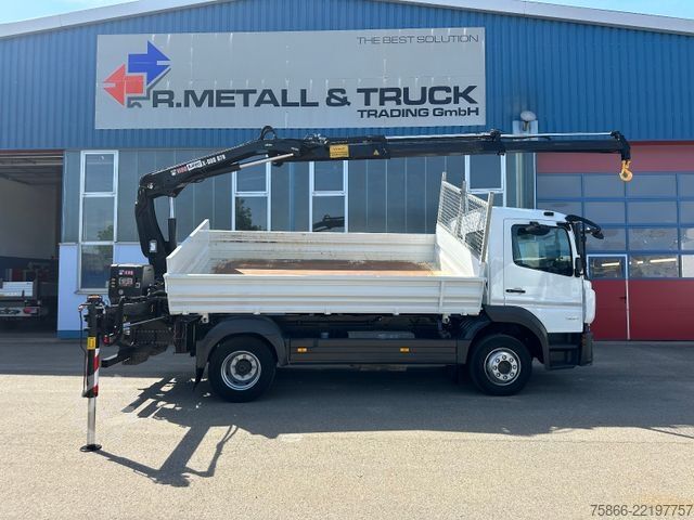 Teherautóra szerelt daru MERCEDES-BENZ 1224 K Atego 2 Seiten Kipper Hiab 078 X Duo