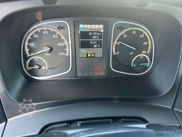 Teherautóra szerelt daru MERCEDES-BENZ 1224 K Atego 2 Seiten Kipper Hiab 078 X Duo