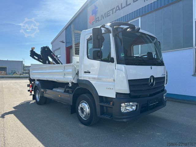 Billenő teherautó MERCEDES-BENZ 1224 K Atego 2 Seiten Kipper Hiab 078 X Duo