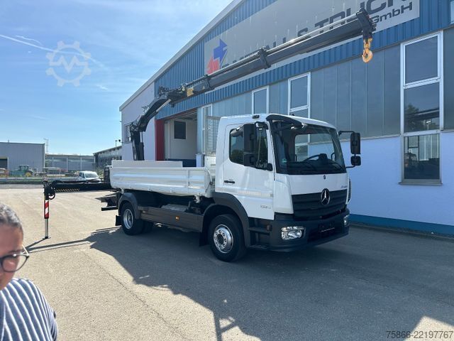 Billenő teherautó MERCEDES-BENZ 1224 K Atego 2 Seiten Kipper Hiab 078 X Duo
