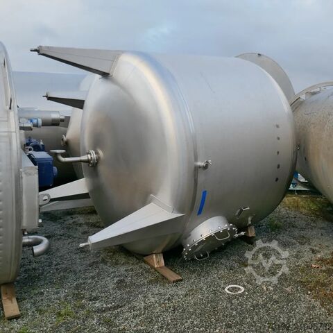 10 000 literes tartály V4A anyagból, megnövelt fajlagos súlyokhoz (1,4 kg/l) A&B Apparate- & Behältertechnik Heldrungen GmbH 9451