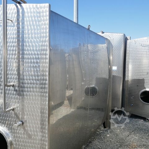 8300 liter koelbare kubische opslagtank van V2A met 2 interne koelplaten  9429