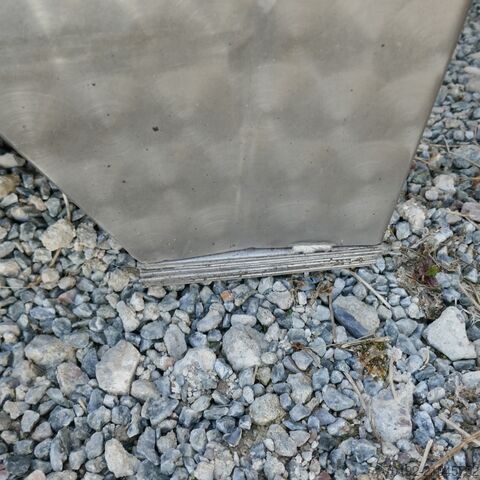 8300 liter koelbare kubische opslagtank van V2A met 2 interne koelplaten  9429