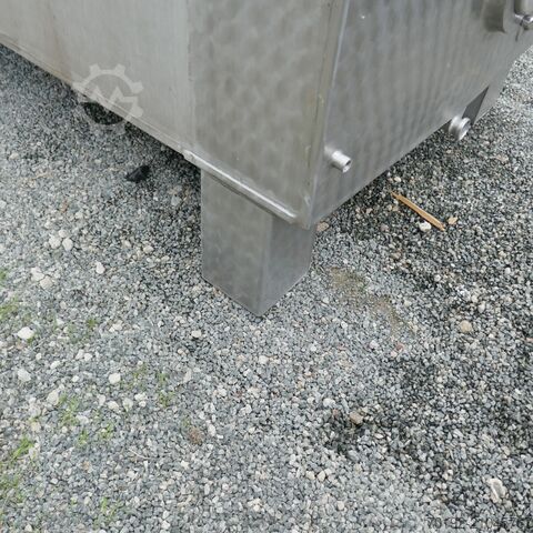 13.650 liter verwarmbare/koelbare kubische opslagtank van V2A met 3 interne koelplaten  9419