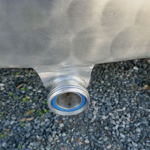 12.220 liter verwarmbare/koelbare kubische opslagtank van V2A met 2 interne koelplaten  9416