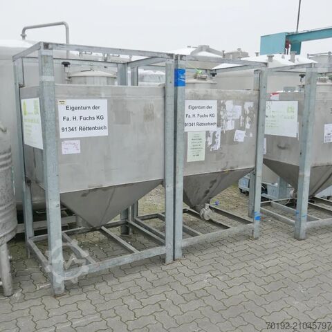 1000 literes V2A kúpos tartály  9405