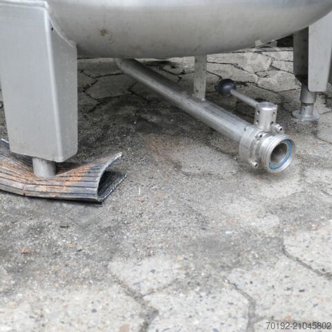 900 literes ovális tartály V4A rozsdamentes acélból  9403