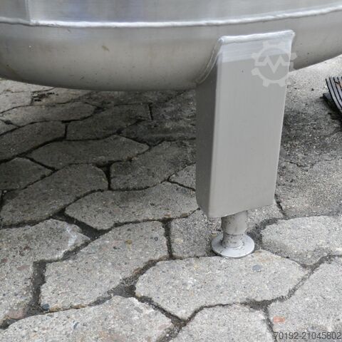 900 literes ovális tartály V4A rozsdamentes acélból  9403