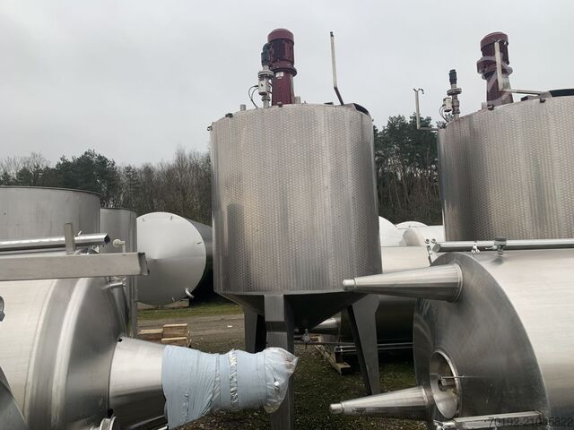 6000 Liter Rührwerksbehälter aus V2A mit Propellerrührwerk  S16418