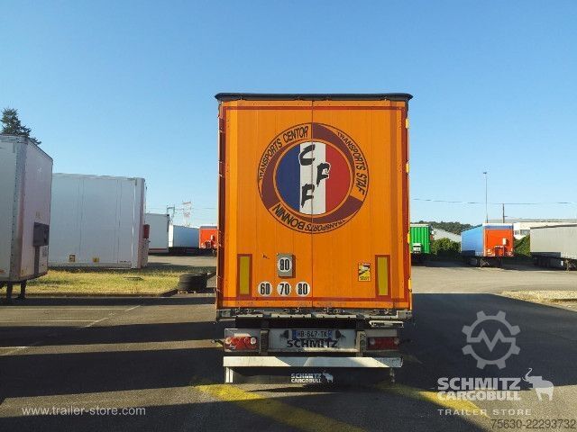 Brandalı açık yarı römork Schmitz Cargobull Semitrailer Curtainsider Standard