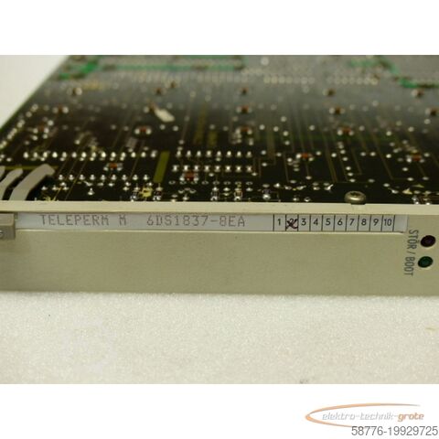 Siemens onderdeel Siemens Teleperm M 6DS1837-8EA Ram Speicherbaugruppe E Stand 2 SN CO960610