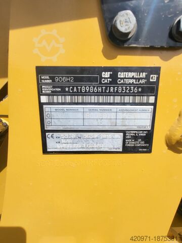 CAT 906H2 homlokrakodó Caterpillar 906H2