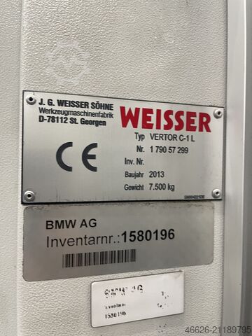 CNC Vertical Lathe WEISSER VERTOR C 1-L