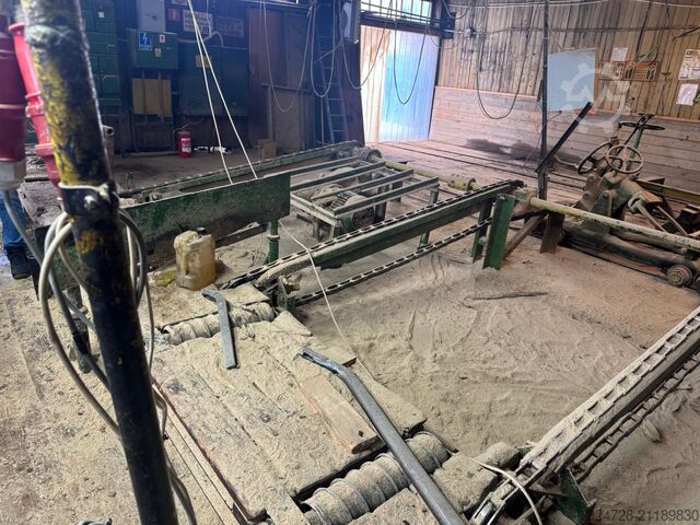 Wood processing line with frame saws FOD 2x DTRA 63
