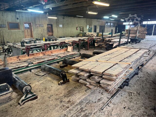 Wood processing line with frame saws FOD 2x DTRA 63
