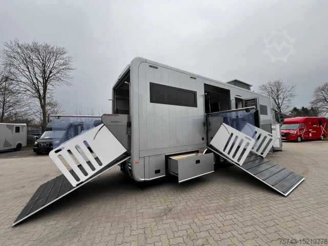 Kreaturvogn VOLVO FH 540 STX 7 Pferde POP-OUT, POP+UP Model 777