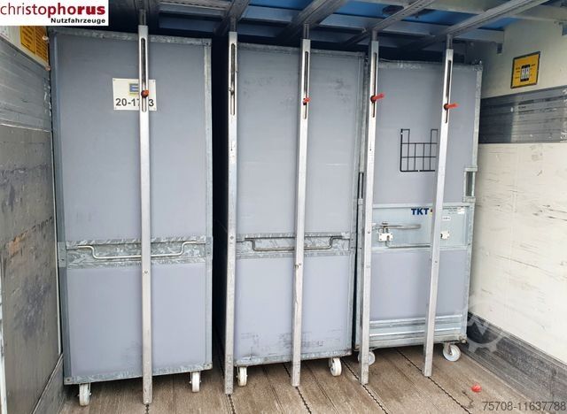 Remolque caja ACKERMANN-FRUEHAUF Tandem*durchladbar*2to LBW*19Paletten*Alu Boden