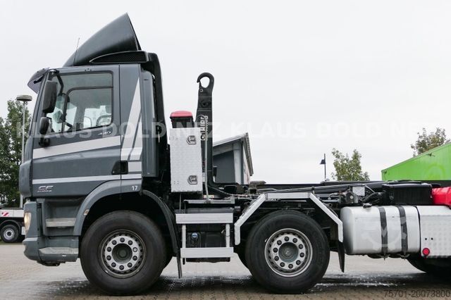Camião porta-contentores de gancho DAF CF 440 Abrollkipper HIAB Retarder 8x2 EU6