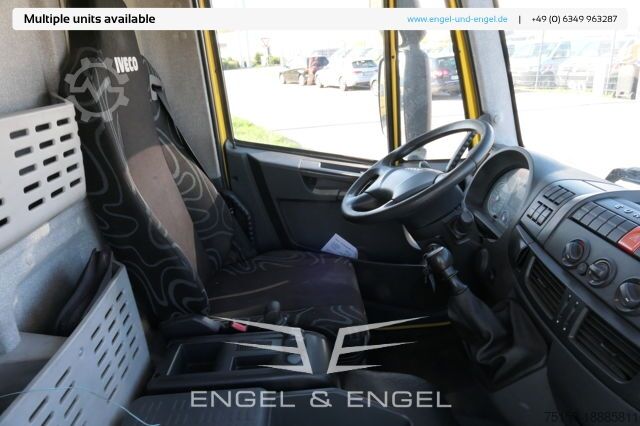 Vrachtwagen met bakwagen iveco EuroCargo ML 75 E 16 P LBW LUFT EURO-5