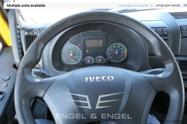 Vrachtwagen met bakwagen iveco EuroCargo ML 75 E 16 P LBW LUFT EURO-5