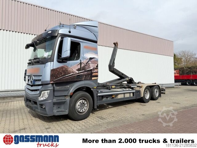 Kanca kasalı yük kamyonu (roll-off) Mercedes-Benz Actros 2548 L 6x2, Liftachse, Retarder, Navi,