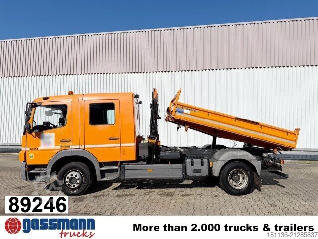 Kipper LKW Mercedes-Benz Atego 1224 4x2 Doka, EEV, Kran Palfinger PC2700 B,