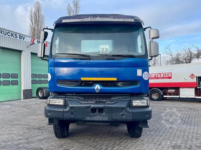 Zware belasting Renault Kerax 380 8x4 ,  PTO, full spring !!!