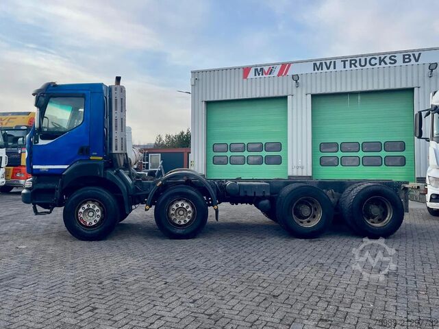 Zware belasting Renault Kerax 380 8x4 ,  PTO, full spring !!!
