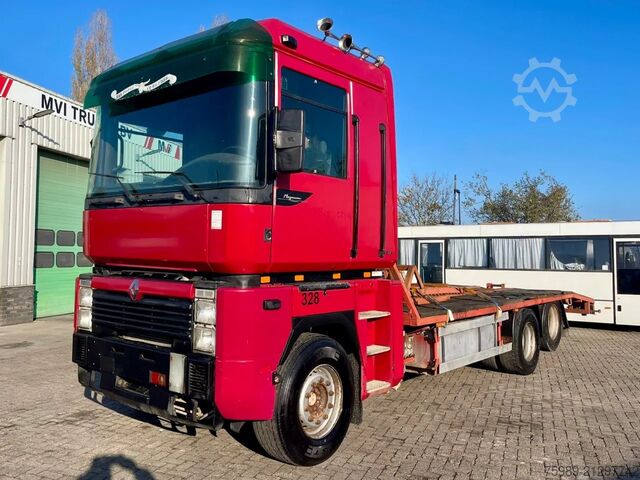Bestelwagen autodrager Renault Magnum 430 6x2,Manuel, MACK, TELMA, En excellen...