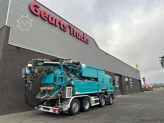 Zuigvoertuig Scania G480 LB 8X2 6MNA ZUIG/SPOEL COMBI MET WATERRECY...
