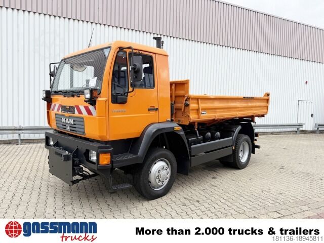 Kiper kamion MAN 14.225 LAK 4x4 BB, Winterdienstausstattung