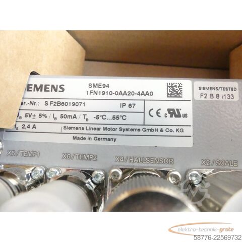 Componenta Siemens SME94 1FN1910-0AA20-4AA0 Geberanschlussbox SN: F2B6019071 - ungebr.! -
