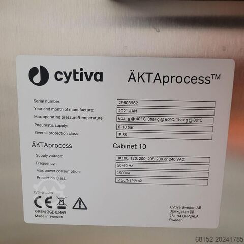 GE Healthcare 2020 & 2021 ÄKTAprocess vloeistofchromatografie-systeem GE Healthcare ÄKTAprocess