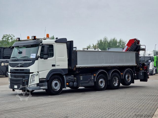 Ciężarówka z dźwigiem Volvo FM 420 8x2*6 - HMF 2120 K4 Crane / Grua / Kran ...