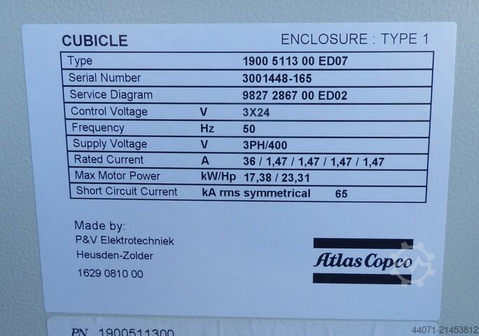 Chladící sušič stlačeného vzduchu FD1750+ Atlas Copco FD1750+