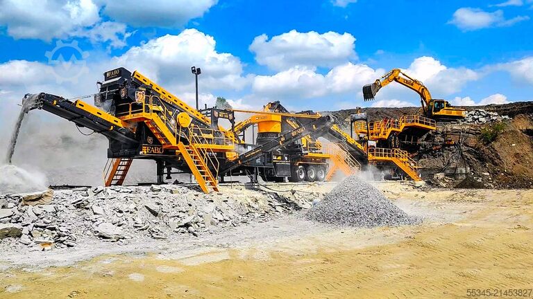 Drticí zařízení/mobilní drticí zařízení FABO Mobile Crushing Plant Mobile Crushing and Screening Plants