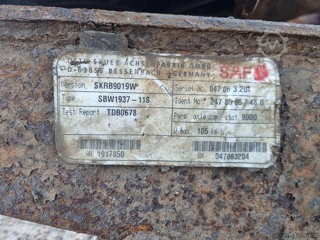 Axel Saf SBW1937-11S | TRAILER AXLE | DISC