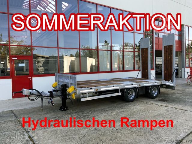 Dieplader oplegger Möslein TT21-7,2 Hydr  21 t Tandemtieflader, hydr. Rampen, NEU