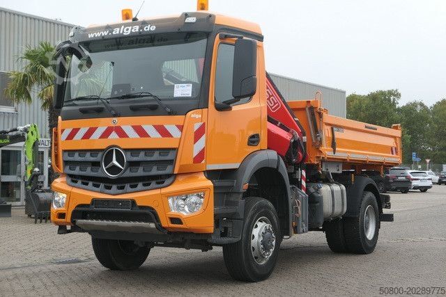 Sklápěcí vůz MERCEDES-BENZ 1835 AK Arocs  4x4, Meiller, Fassi F135AC, Funk