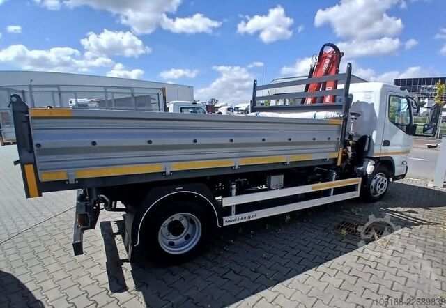 Kran med tippflak Fuso Canter 7C15 Fassi Kran 3-seiten Kipper