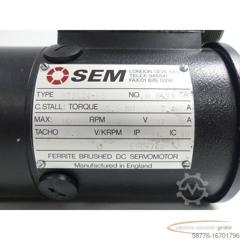 SEM-motor SEM MT30Z4-85 Ferrite Brushed DC Servomotor SN:H6553