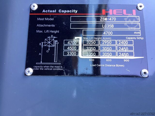 Terreinheftruck Heli CPCD35-KU6Y4R-3 4WD