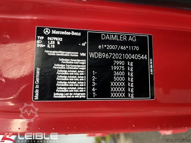 Kiepwagen bestelauto MERCEDES-BENZ Atego 818*Meiller*Klima*3 Sitzer*143 tkm*