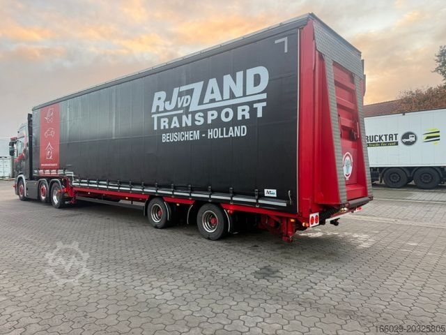 Dieplader oplegger MEUSBURGER 2-Achs-Gabelstaplertransporter Rampe Dhollandia