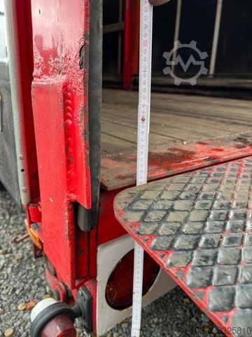 Semirimorchio con telone MEUSBURGER 2-Achs-Gabelstaplertransporter Rampe Dhollandia