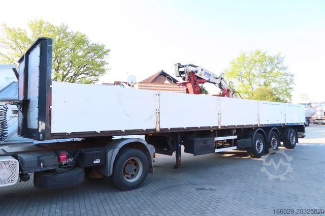 Open semitrailer Rollkran Auflieger Kennis